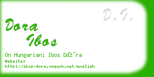 dora ibos business card